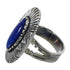 Southwestern Sterling Silver And Lapis Ring Size 5-1/2 VX57027